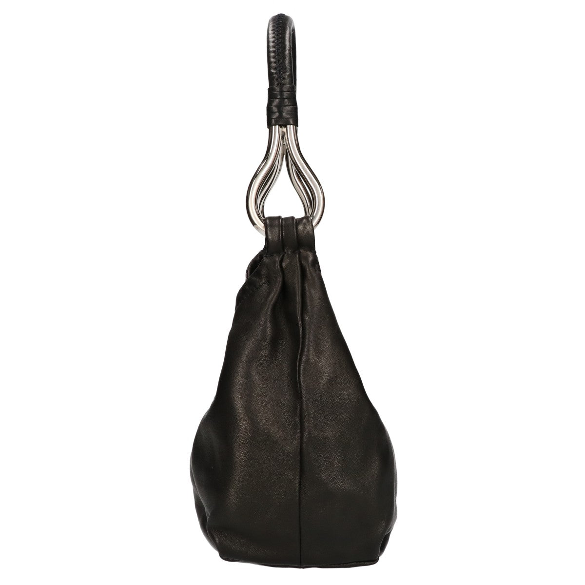 PRADA プラダ 美品 BR1743 ナッパレザー NAPPA PIEGHE ラムレザー ハンドバッグ ショルダーバッグ