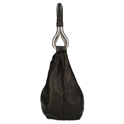 PRADA プラダ 美品 BR1743 ナッパレザー NAPPA PIEGHE ラムレザー ハンドバッグ ショルダーバッグ