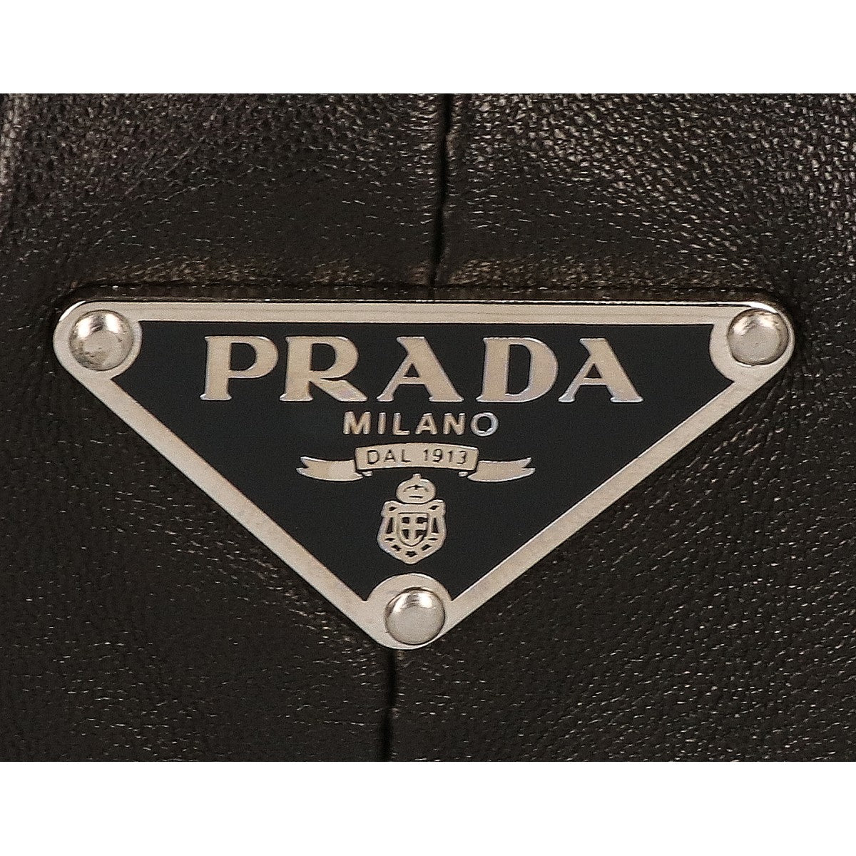 PRADA プラダ 美品 BR1743 ナッパレザー NAPPA PIEGHE ラムレザー ハンドバッグ ショルダーバッグ