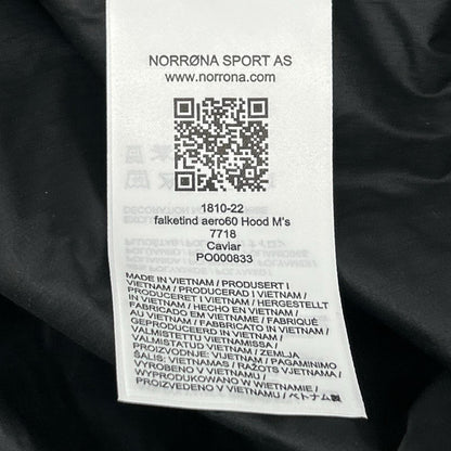 NORRONA ノローナ 1810-22 ブラック Falketind Aero60 Hood Men's ジャケット ジャケット