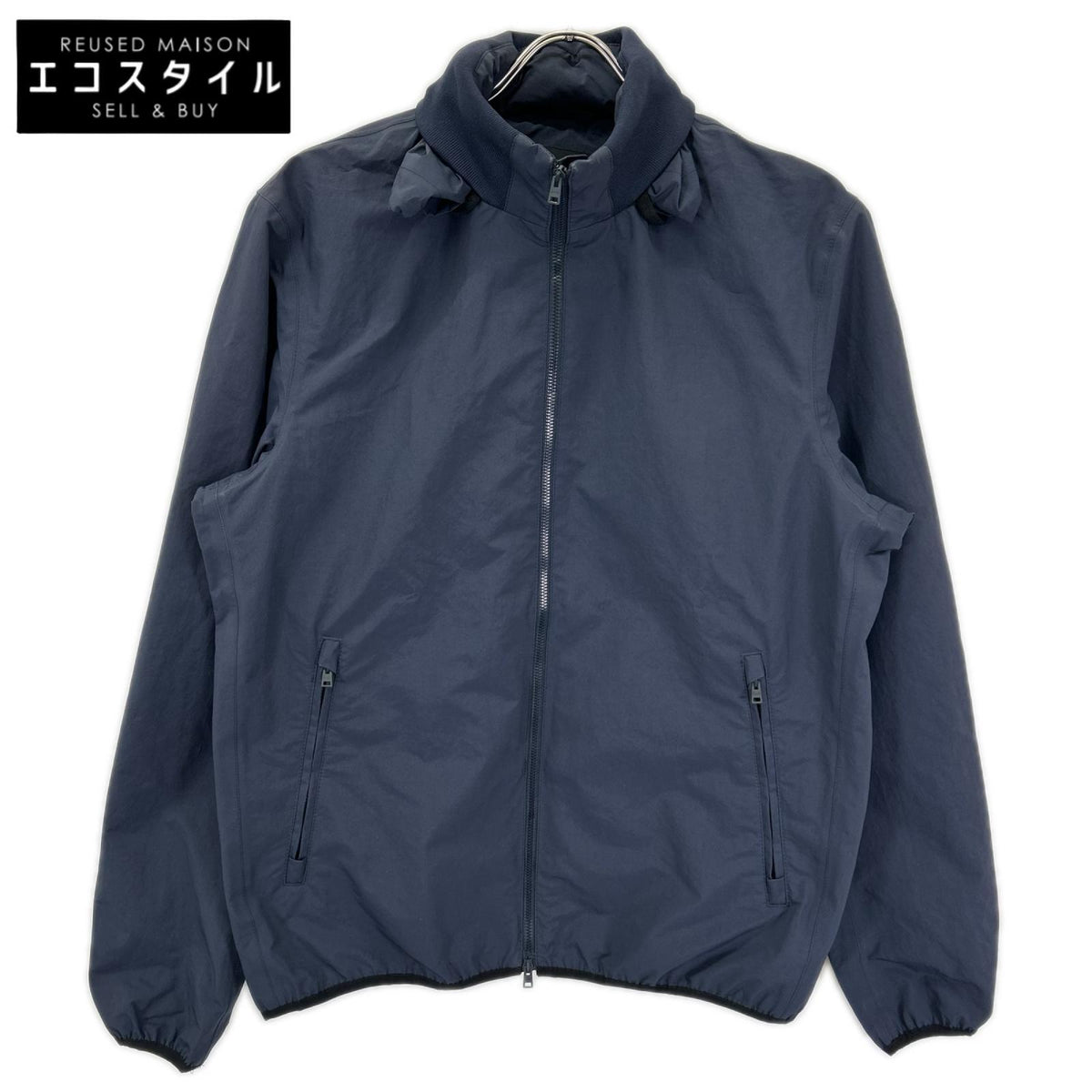 HERNO ヘルノ 20年 ネイビー GI0220U 撥水 インサイドフード ナイロン ブルゾン ジャケット