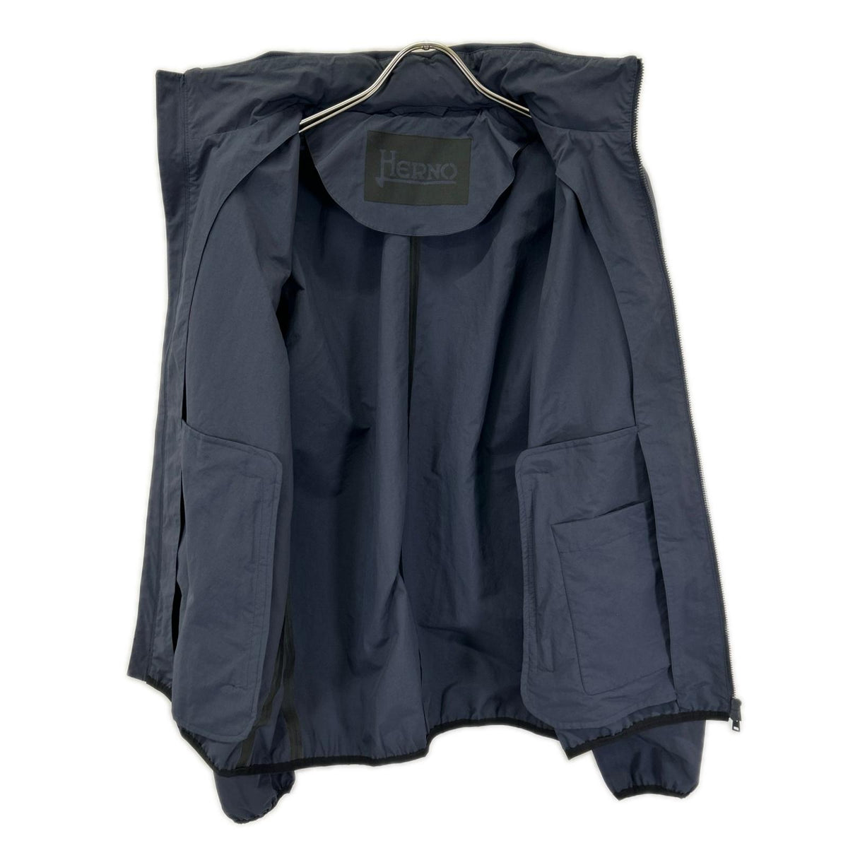 HERNO ヘルノ 20年 ネイビー GI0220U 撥水 インサイドフード ナイロン ブルゾン ジャケット