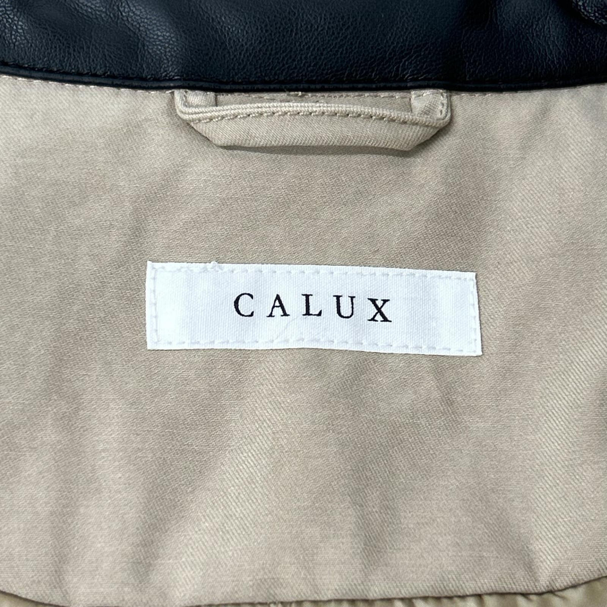 Deuxieme Classe ドゥーズィエムクラス 25年 CALUX別注 ベージュ キャラクスZIP UPジャケット ジャケット
