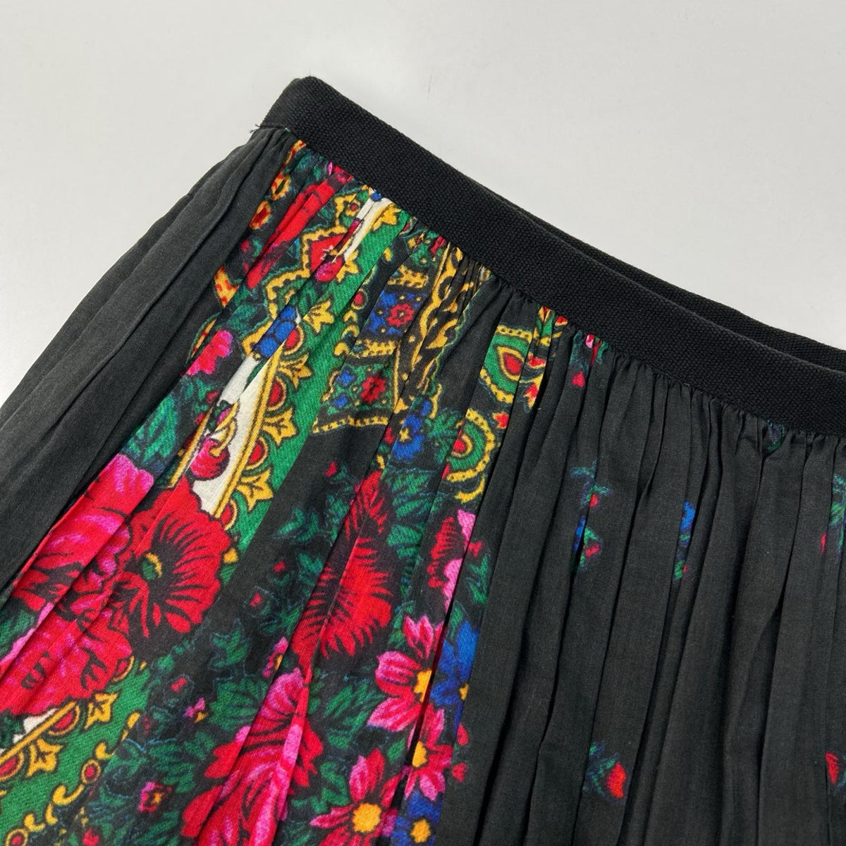 tricotCOMMEdesGARCONS トリココムデギャルソン TM-S045 マルチカラー フラワー スカート スカート