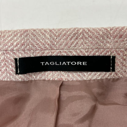 TAGLIATORE タリアトーレ 1SBM22K--PE ピンク シルクリネンコットン ヘリンボーン 2B ジャケット ジャケット
