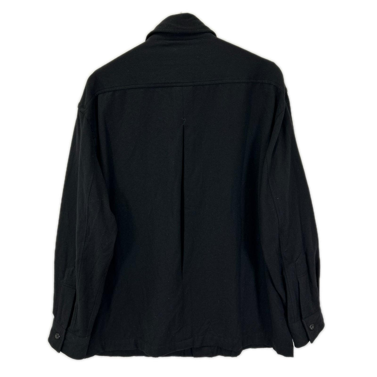 MargaretHowell マーガレットハウエル 579-5250420 ブラック ウールカシミヤ シャツジャケット ジャケット
