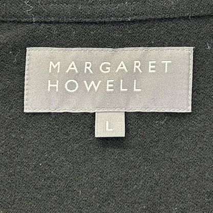 MargaretHowell マーガレットハウエル 579-5250420 ブラック ウールカシミヤ シャツジャケット ジャケット