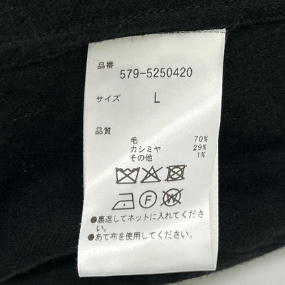 MargaretHowell マーガレットハウエル 579-5250420 ブラック ウールカシミヤ シャツジャケット ジャケット