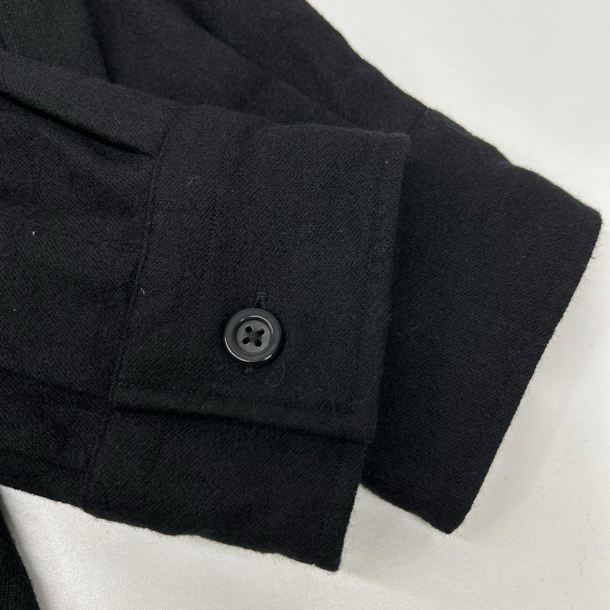 MargaretHowell マーガレットハウエル 579-5250420 ブラック ウールカシミヤ シャツジャケット ジャケット
