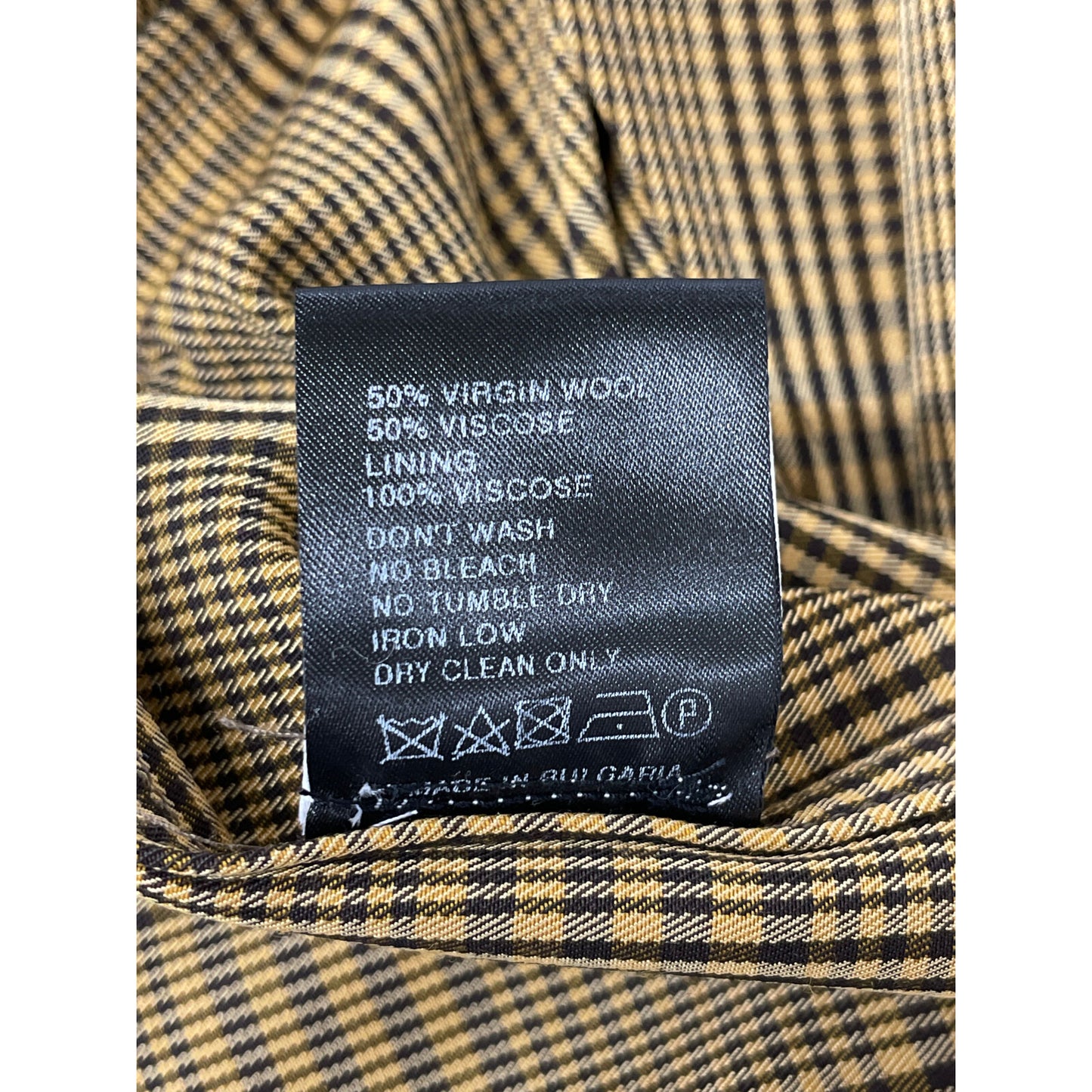 CHRISTIAN WIJNANTS Brown Glen Plaid Trench Coat 36 Women's