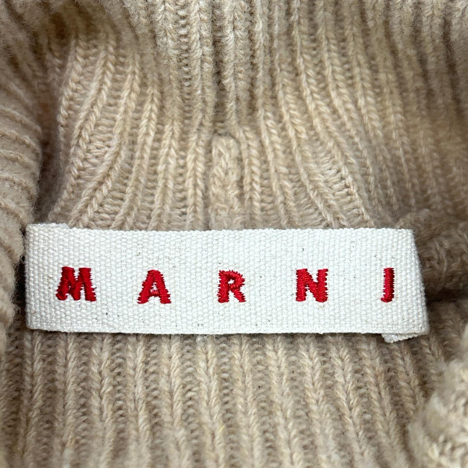 MARNI 马尔尼 棕色 高领 针织连衣裙 ABMD0035M0FH593 连衣裙 34