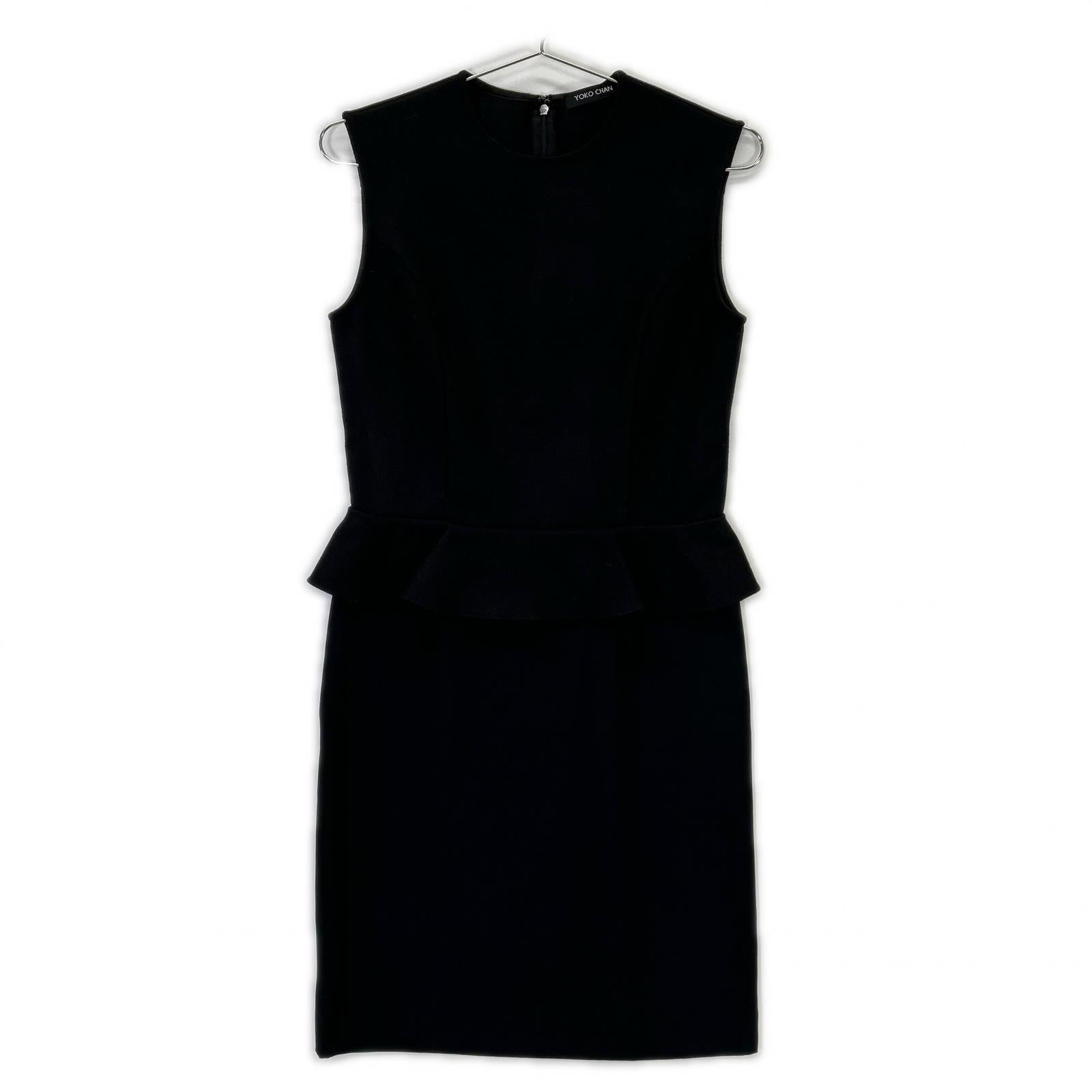YOKOCHAN Yoko Chan Black YCD-13FWC-035 Sleeveless Dress 38