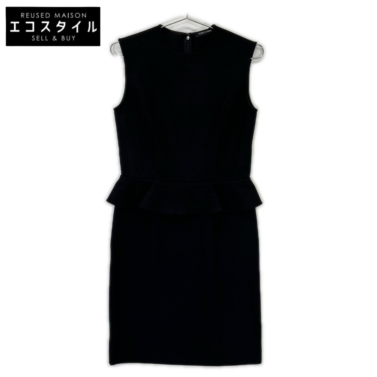 YOKOCHAN Yoko Chan Black YCD-13FWC-035 Sleeveless Dress 38