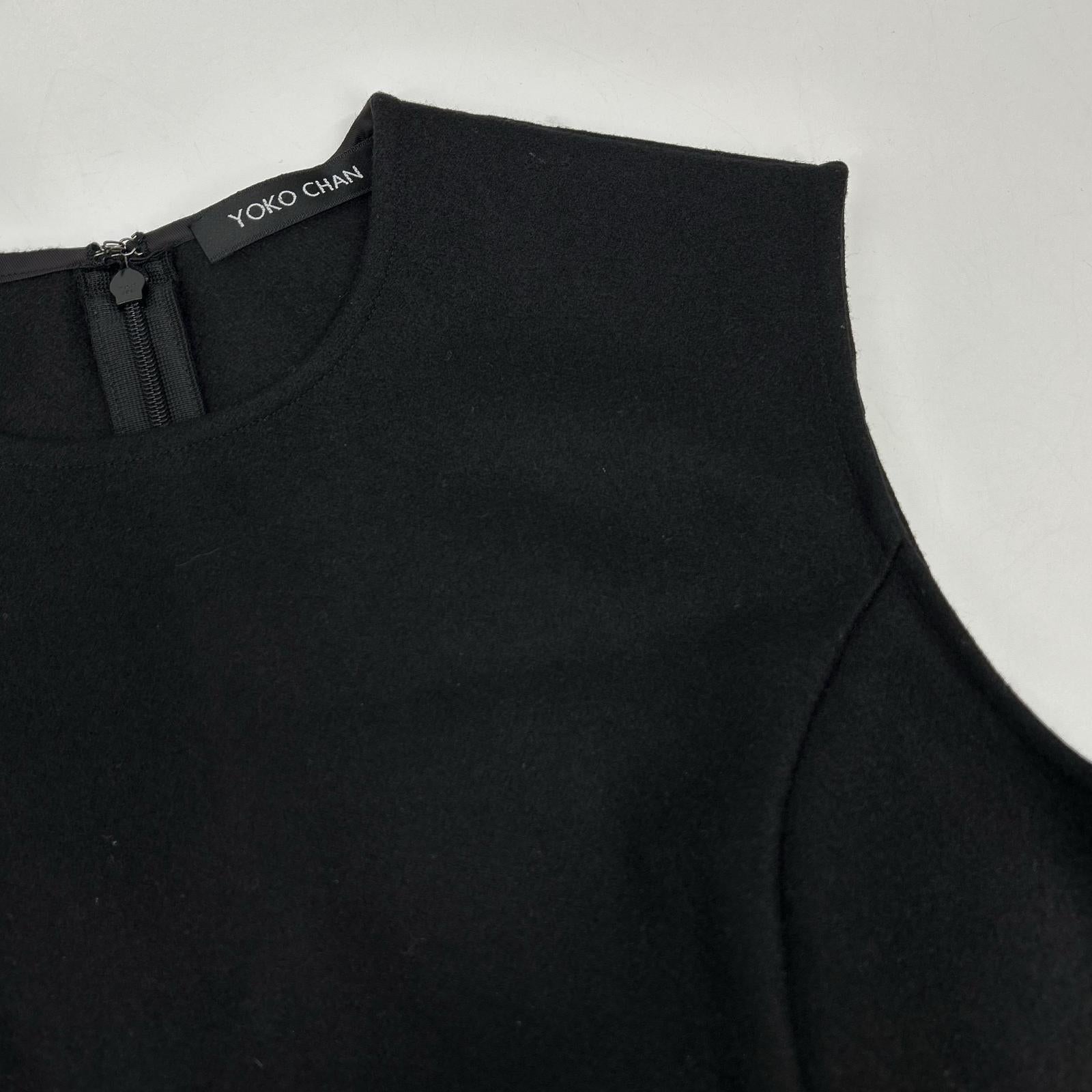 YOKOCHAN Yoko Chan Black YCD-13FWC-035 Sleeveless Dress 38