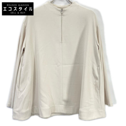CLANE Ivory 14122-4032 Half-Zip Flared Top