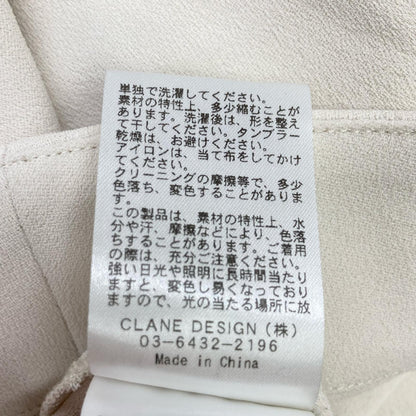 CLANE Ivory 14122-4032 Half-Zip Flared Top