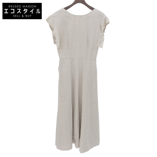Linen Dress Women's Beige XS Dress XS Women's