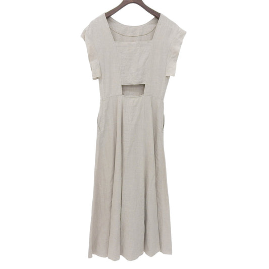 Linen Dress Women's Beige XS Dress XS Women's