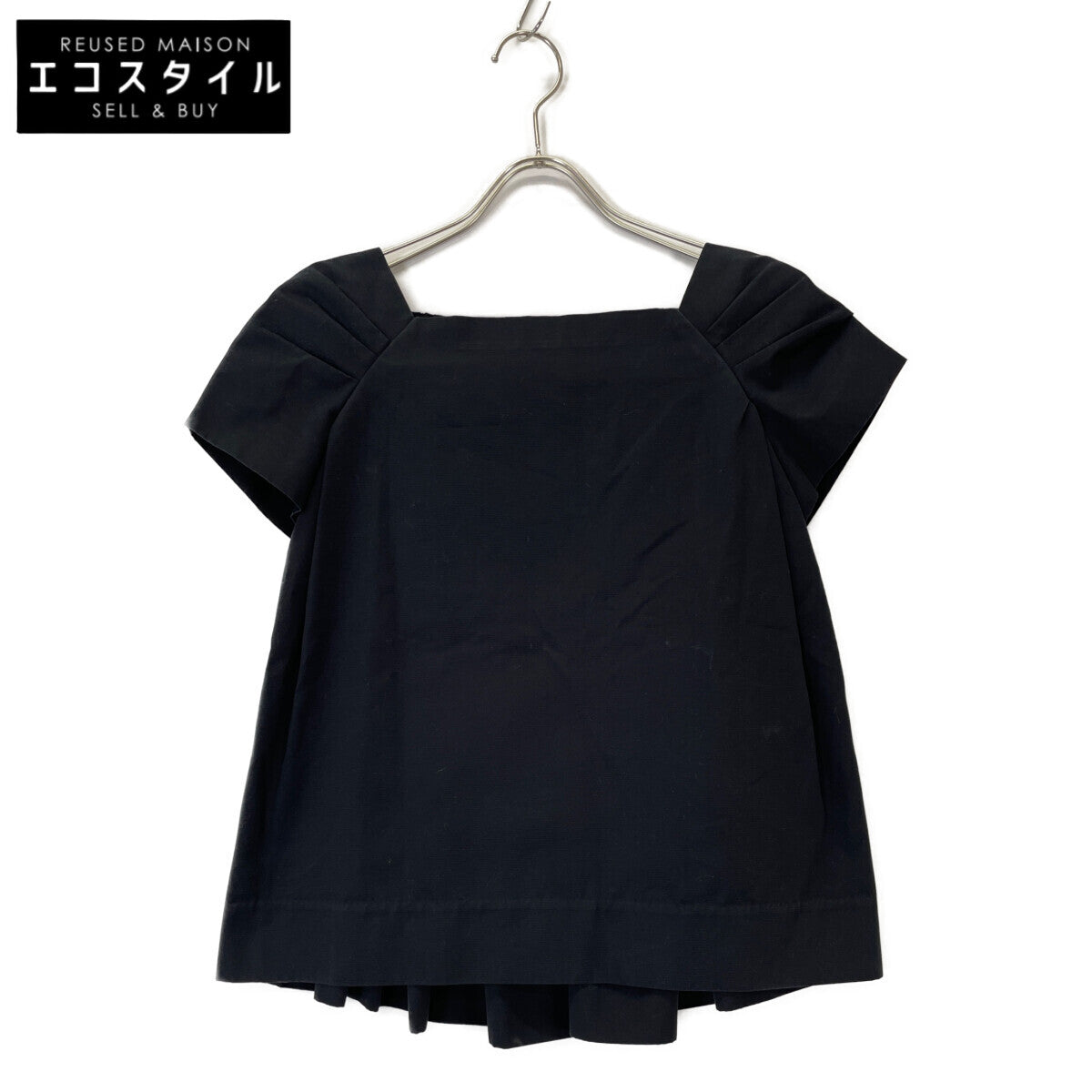 DRAWER Black 6521-299-0041 French Sleeve Blouse Top 36 Women's