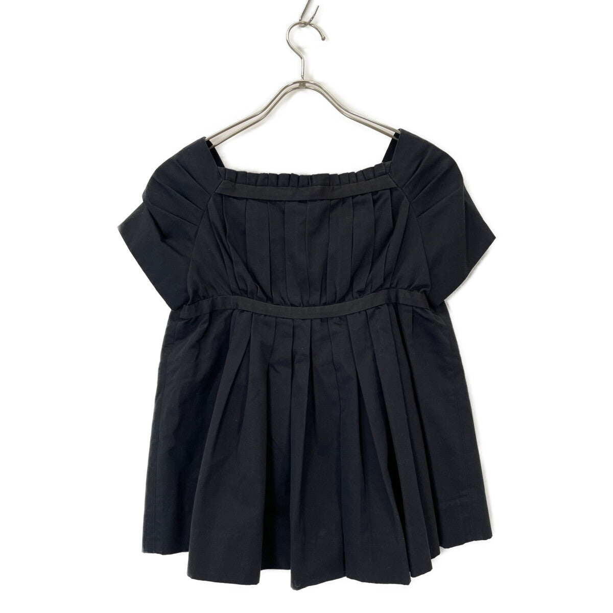 DRAWER Black 6521-299-0041 French Sleeve Blouse Top 36 Women's