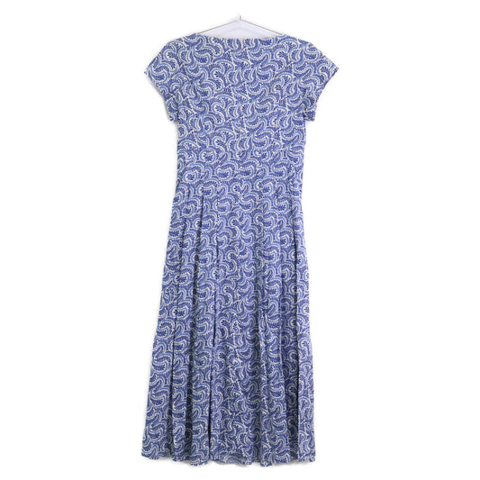 Max Mara WEEKEND 23522114316 Blue All-over Pattern Dress 36 Ladies