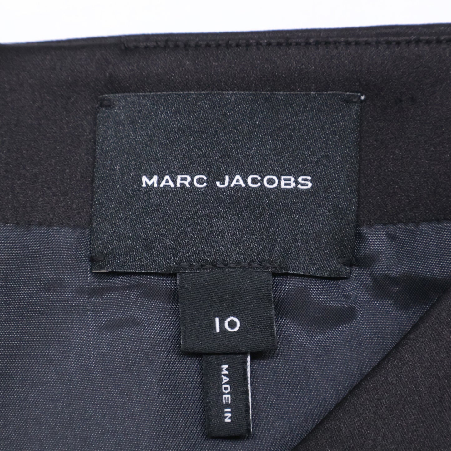 MARC JACOBS 马克·雅可布 24年 黑色厚缎蝴蝶结连衣裙