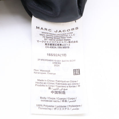 MARC JACOBS 马克·雅可布 24年 黑色厚缎蝴蝶结连衣裙