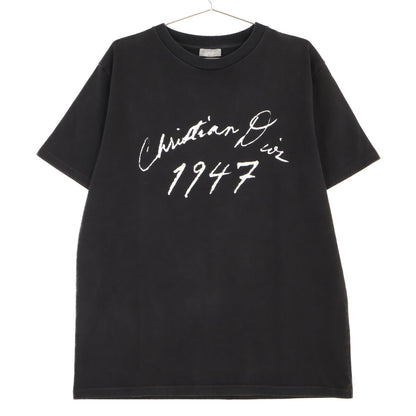 DIOR 迪奥 黑色 1947 手写T恤 上衣