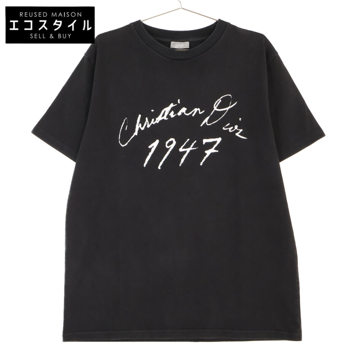 DIOR 迪奥 黑色 1947 手写T恤 上衣