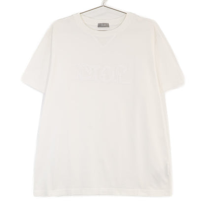 DIOR ディオール ホワイト フロントロゴ 半袖Tシャツ トップス