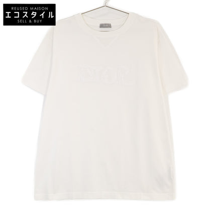 DIOR ディオール ホワイト フロントロゴ 半袖Tシャツ トップス