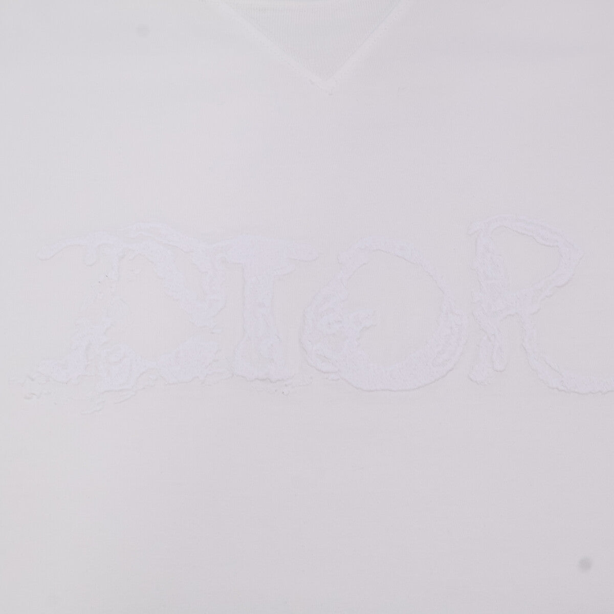 DIOR ディオール ホワイト フロントロゴ 半袖Tシャツ トップス