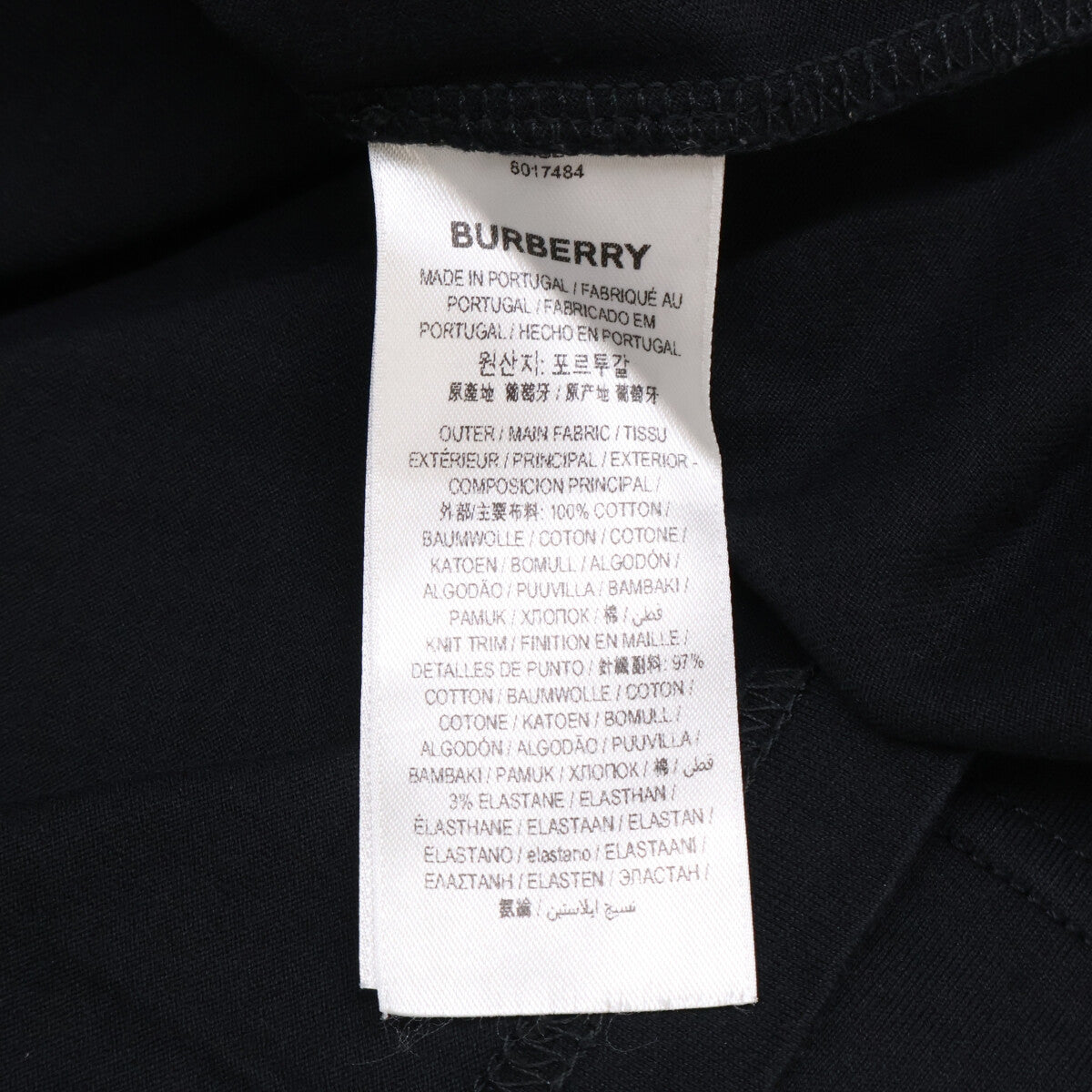 BURBERRY 8017484 Black EMERSON TB T-shirt Top