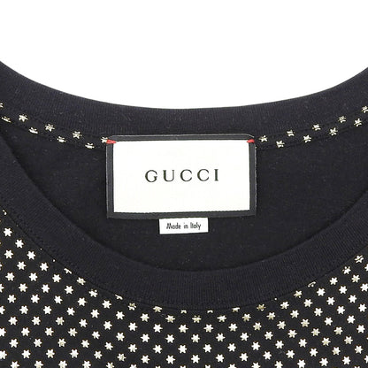 GUCCI Logo Short Sleeve Cotton T-shirt Top Women's Black S 493117 Top