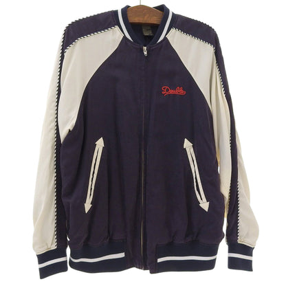 D/him Zip Up Stadium Jacket Men's Purple x Navy 48 25SS Jacket 48 Men's