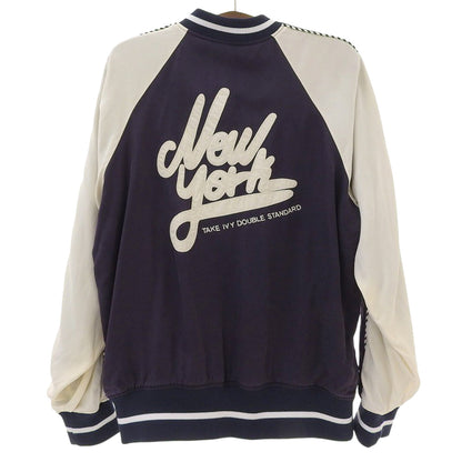 D/him Zip Up Stadium Jacket Men's Purple x Navy 48 25SS Jacket 48 Men's