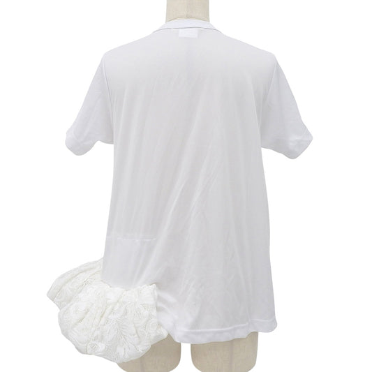 COMMEdesGARCONS コムデギャルソン 新品同様 レースペプラム カットソー トップス レディース ホワイト 白 S GH-T002 21AW トップス