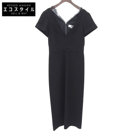 VICTORIABECKHAM ヴィクトリアベッカム 美品 レース ワンピース レディース ブラック 黒 36 ワンピース
