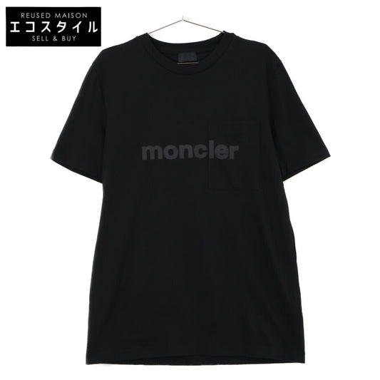 MONCLER Black MAGLIA T-SHIRT Logo Short Sleeve T-Shirt Top