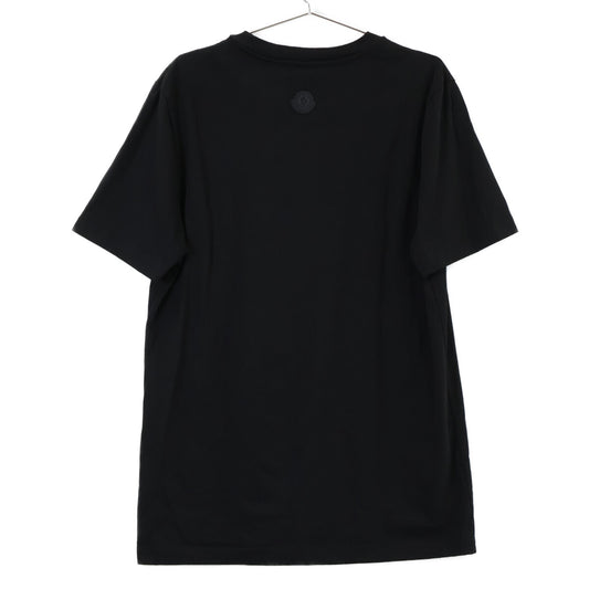 MONCLER Black MAGLIA T-SHIRT Logo Short Sleeve T-Shirt Top