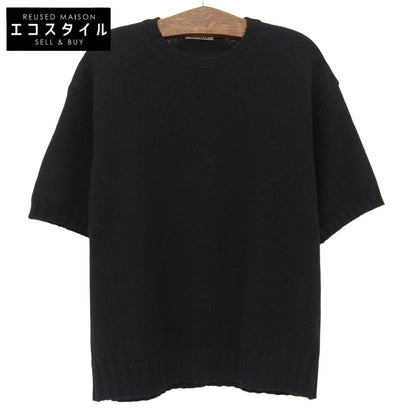AURALEE オーラリー SHETLAND WOOL CASHMERE 针织T恤 上衣 男士 黑色 4 上衣