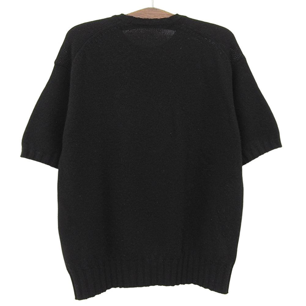AURALEE オーラリー SHETLAND WOOL CASHMERE 针织T恤 上衣 男士 黑色 4 上衣
