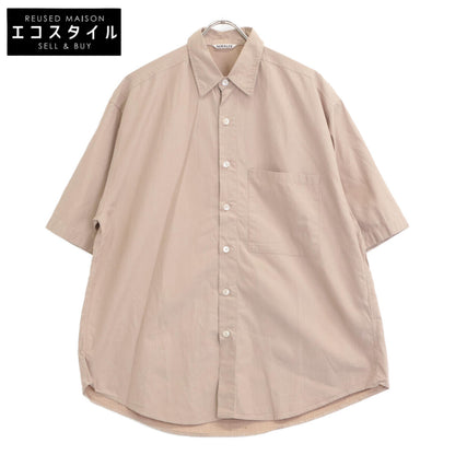 AURALEE AURALEE A23SS03TN FINX棉斜纹半袖宽松衬衫 上衣