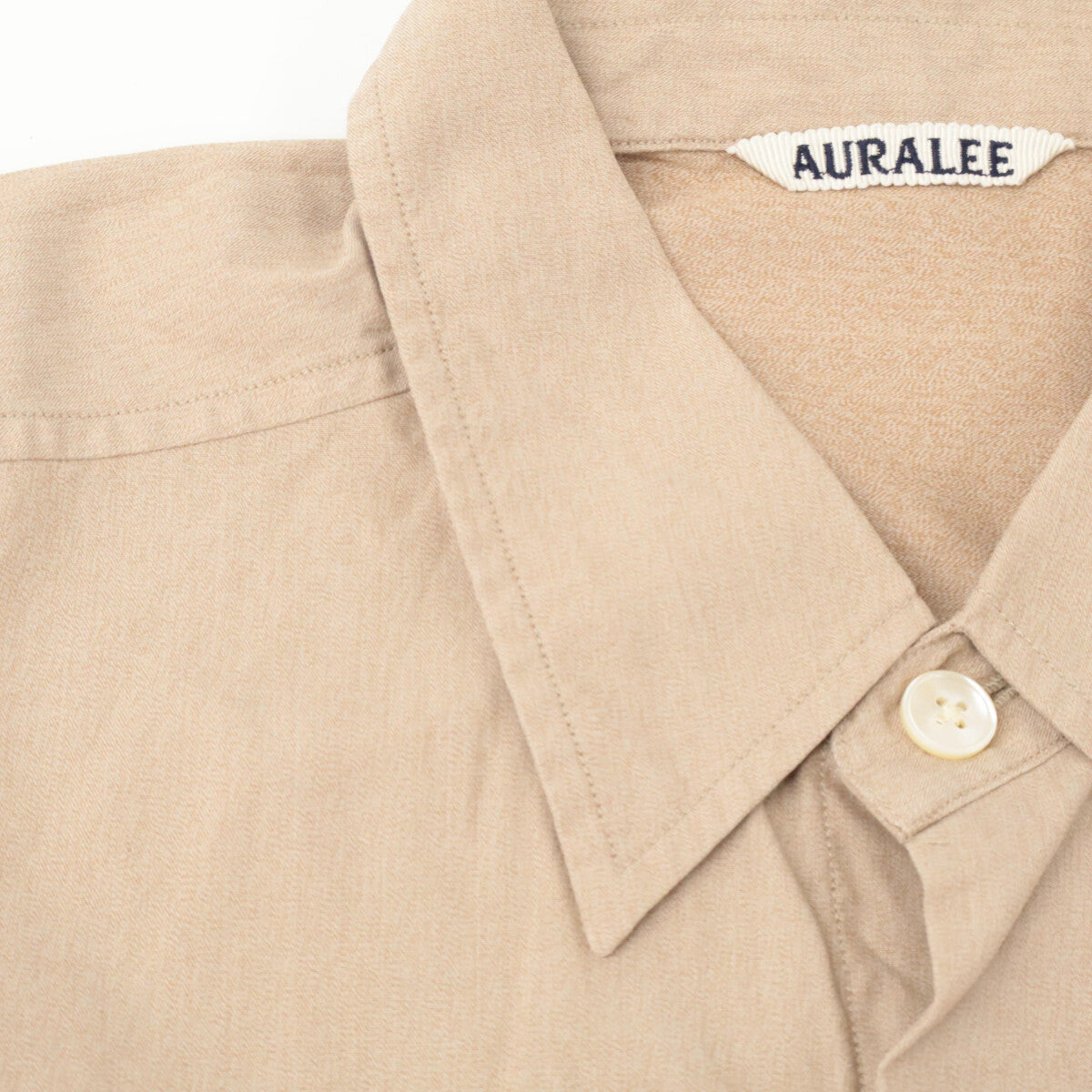 AURALEE AURALEE A23SS03TN FINX棉斜纹半袖宽松衬衫 上衣