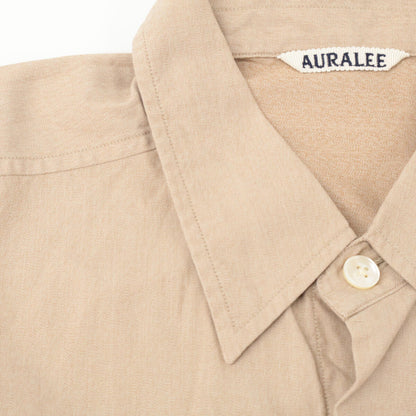 AURALEE AURALEE A23SS03TN FINX棉斜纹半袖宽松衬衫 上衣