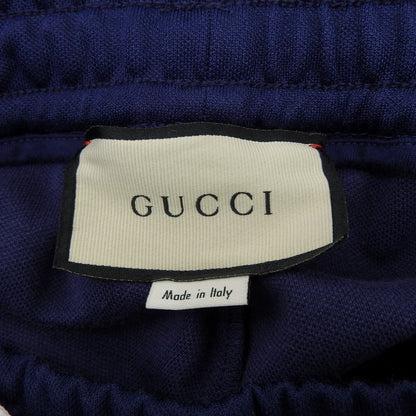 GUCCI 古驰 侧边条纹运动裤 女款 蓝色 M 裤装
