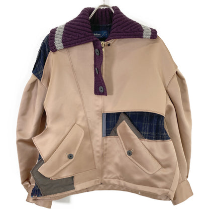 kolor カラー ベージュ/パープル 22AW ドッキングブルゾン ジャケット