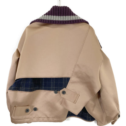 kolor カラー ベージュ/パープル 22AW ドッキングブルゾン ジャケット