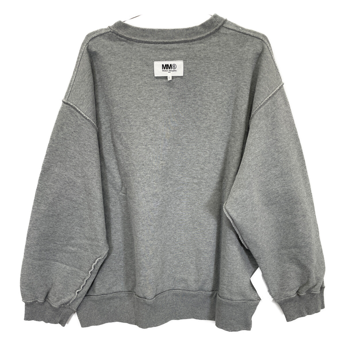 Gray Embroidered Logo Sweatshirt Top M Women's
