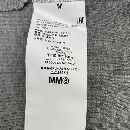 Gray Embroidered Logo Sweatshirt Top M Women's